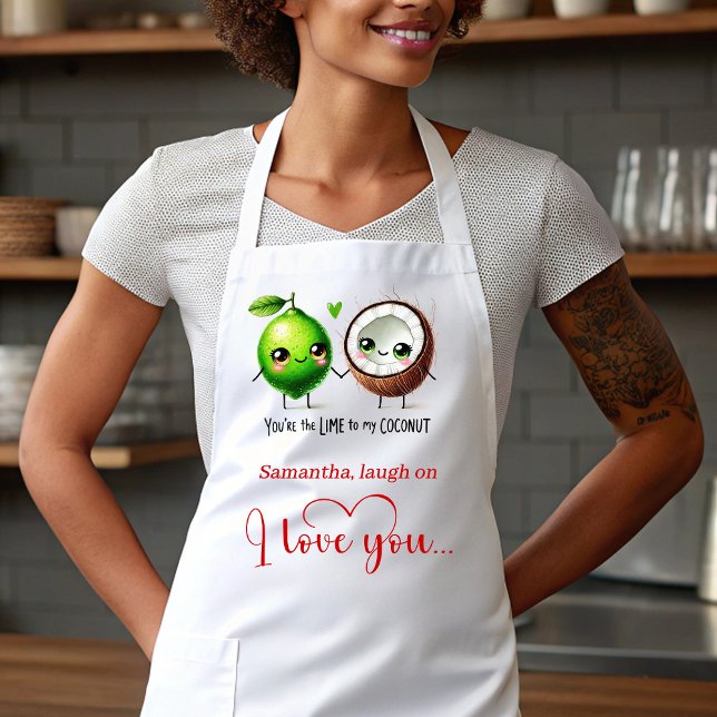 Funny Food Personalized Sweet Valentine Apron Schürze (Funny Food Personalized Sweet Valentine Apron)