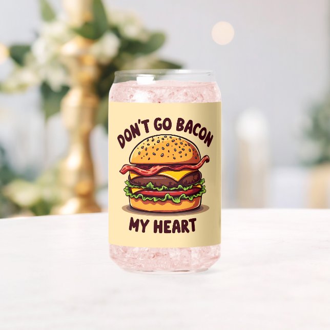 Funny Food Pub Bacon Lover Cheeseburger Design Dosenglas (Insitu (Hochzeit))