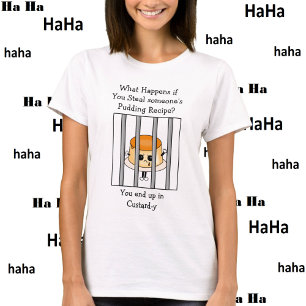 Funny Food Puff Custard Joke T-Shirt