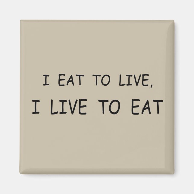 Funny Food Redewendungen Magnet (Vorne)