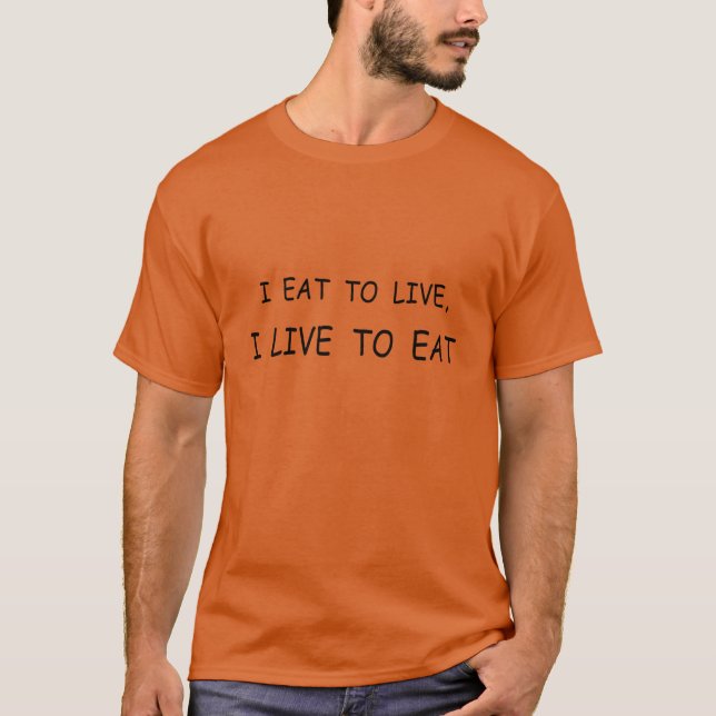Funny Food Redewendungen T-Shirt (Vorderseite)