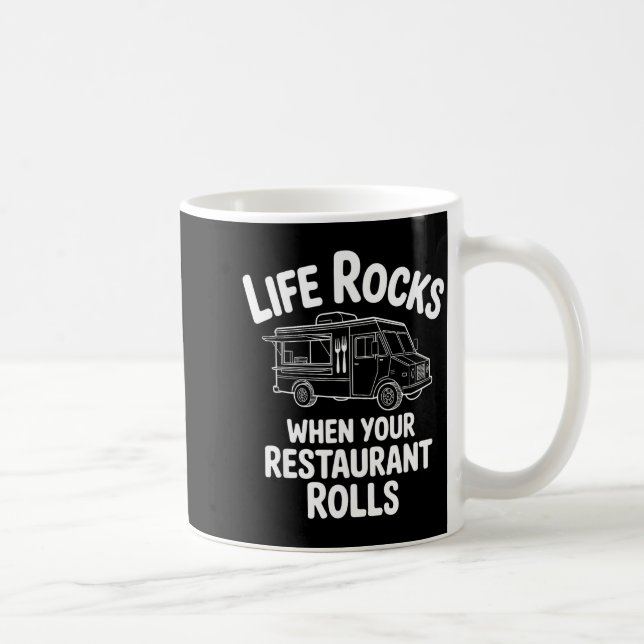 Funny Food Truck Design For Men Women Kids Food Tr Kaffeetasse (Rechts)