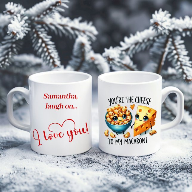Funny Food Valentine Mug Custom Name Love Gift Kaffeetasse (Funny Food Valentine Mug Custom Name Love Gift)