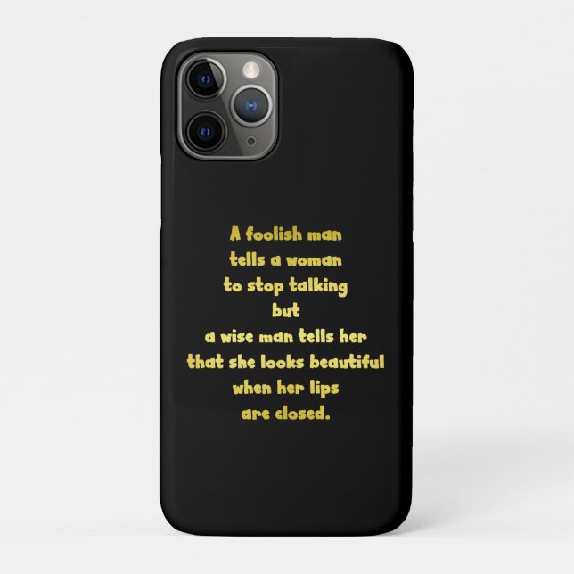 Funny Foolish und Wise Man Joke Case-Mate iPhone Hülle (Rückseite)