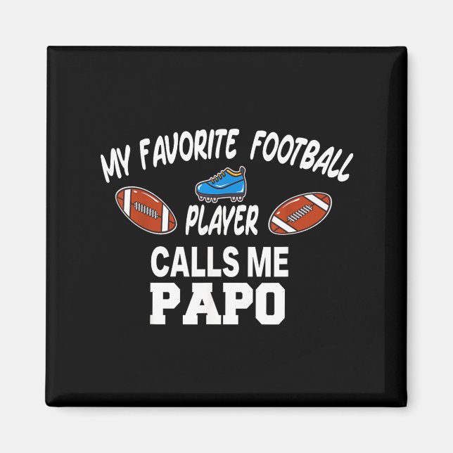 Funny Football Dad Pride Pa Fan Srts Family  Magnet (Vorne)
