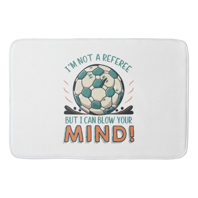 Funny Football Design Badematte (Vorderseite)