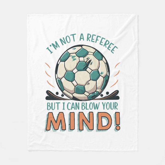 Funny Football Design Fleecedecke (Vorderseite)