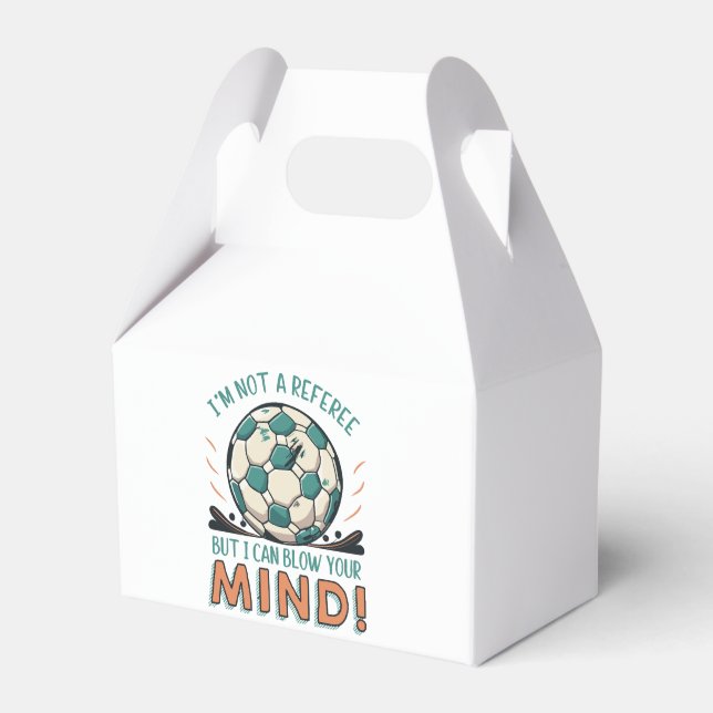 Funny Football Design Geschenkschachtel (Vorderseite)