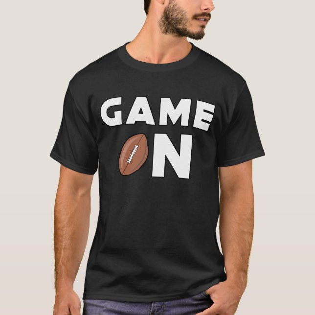 Funny Football Design T-Shirt (Vorderseite)