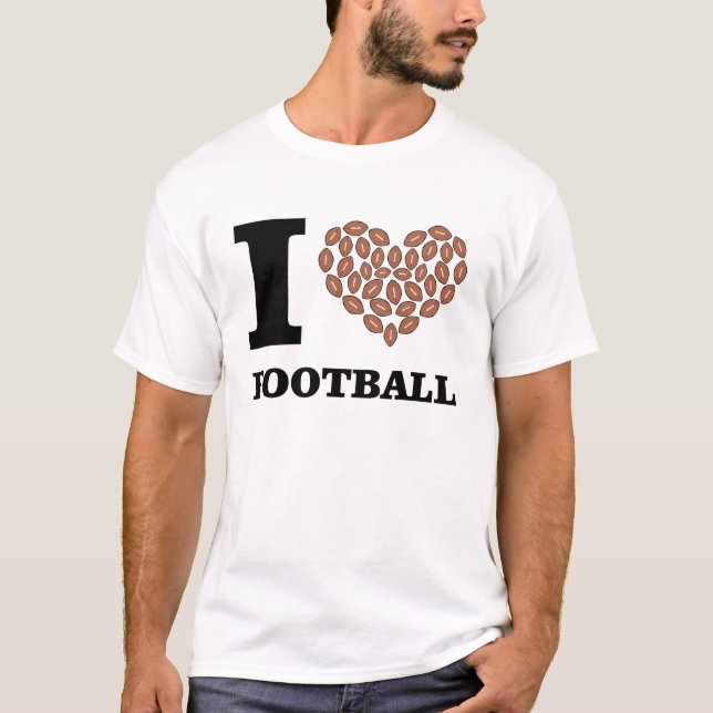 Funny Football Design T-Shirt (Vorderseite)