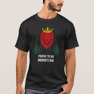 Funny Football Liebhaber, marokkanische Löwenfans  T-Shirt