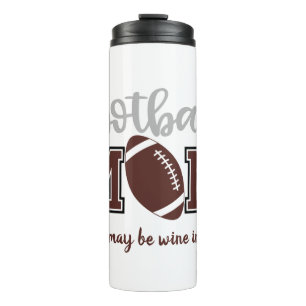 Funny Football Mama Thermosbecher