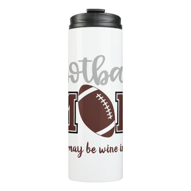 Funny Football Mama Thermosbecher (Vorderseite)