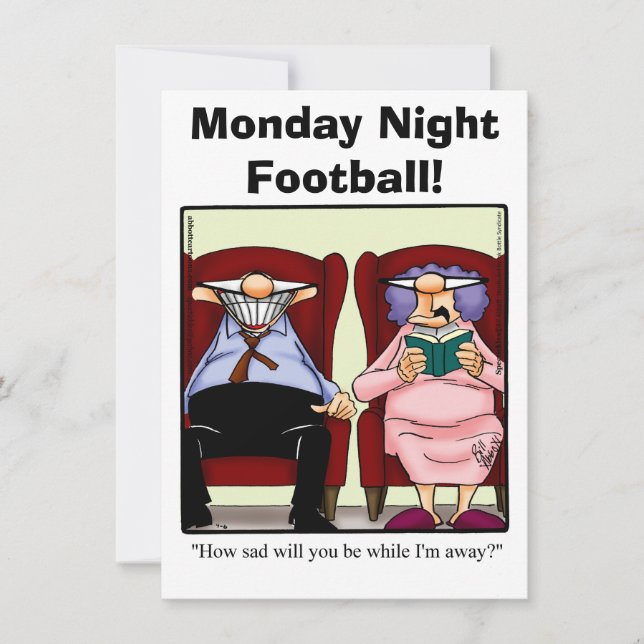 Funny Football Night Party Einladungen (Vorderseite)