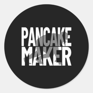 Funny Football Player Meme Lineman Pancake Maker Runder Aufkleber