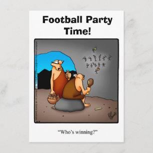 Funny Football Spaß Party Einladung