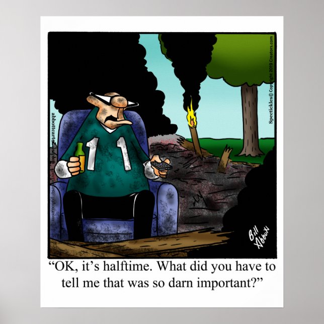 Funny Football Spaß Poster (Vorne)