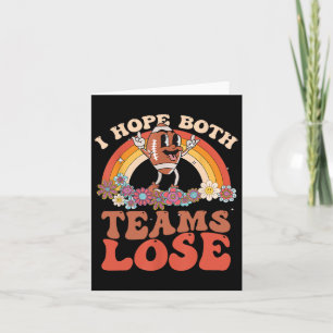 Funny Football Zitat Ich hoffe, beide Teams verlie Karte