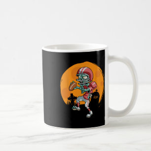 Funny Football Zombie Player Halloween Football Sp Kaffeetasse