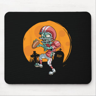 Funny Football Zombie Player Halloween Football Sp Mousepad