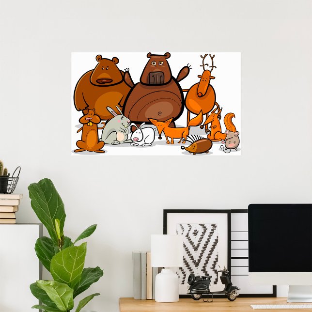 Funny Forest Animals Poster (Von Creator hochgeladen)