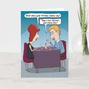 Funny Fortune Cookie Carte d'anniversaire