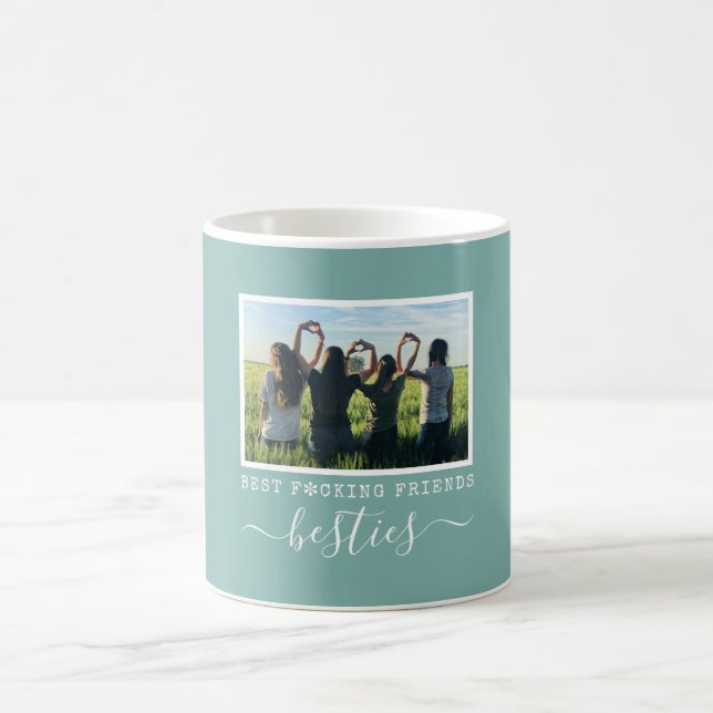 Funny Foto Bestie BESTE FREUNDIN Kaffeetasse (Mittel)