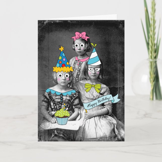 Funny Foto Birthday Card Karte (Vorderseite)