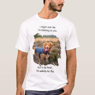 Funny Foto Dog Vater T-Shirt
