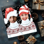 Funny Foto Personalisiert Weihnachten<br><div class="desc">Funny Foto Personalisiert Weihnachts-Weihnachtskarte aus Ricaso - Füge dein eigenes Gesicht zu diesem niedlichen Spaß-Feiertag Gruß mit personalisierten Text auf der Rückseite ÄNDERN DIE SAMPLE-FOTOS ZU DEINEM EIGENEN</div>