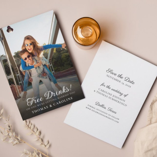 Funny Foto Save the Date Hochzeitsankündigung Einladung (Von Creator hochgeladen)