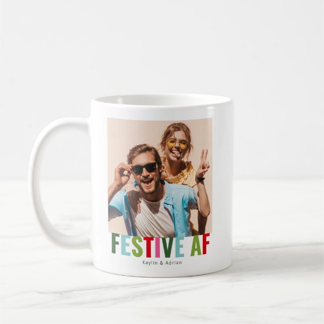 Funny Foto Weihnachts-AF Kaffeetasse (Links)