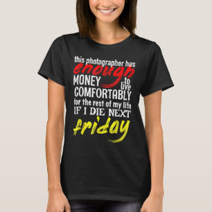 Funny Fotograf gibt T-Shirt genug Geld bis zum näc