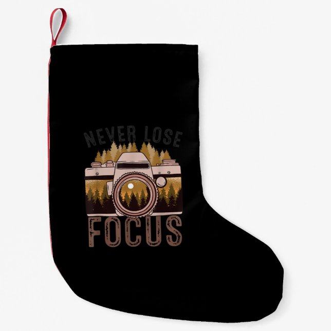 Funny Fotograf verliert Fokusfotografie nie Kleiner Weihnachtsstrumpf (Vorderseite)