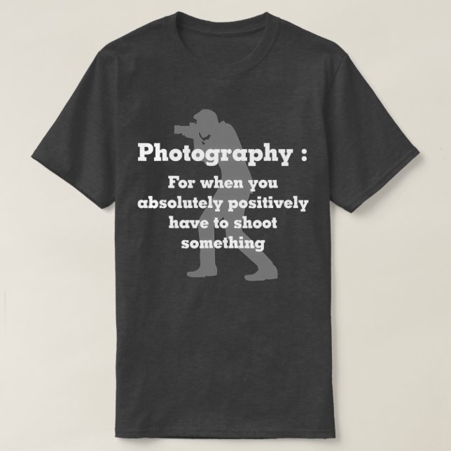 Funny Fotografy für Foto-Fotos T-Shirt (Design vorne)