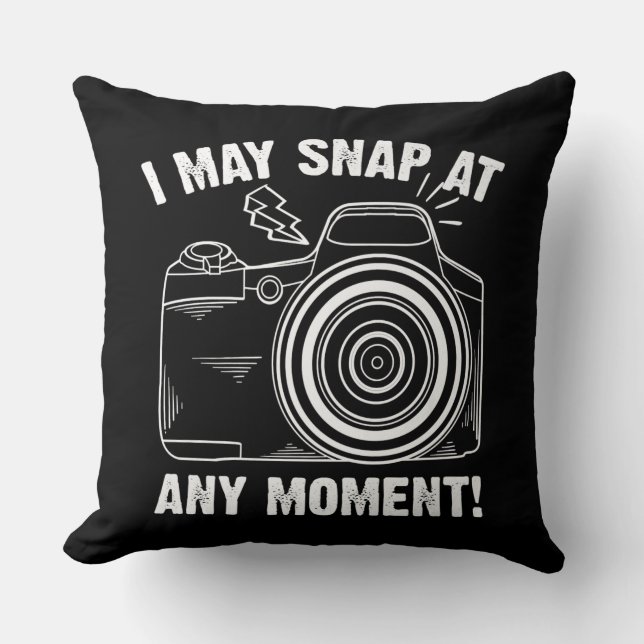 Funny Fotografy Gift für Männer Cool Fotografen Kissen (Vorderseite)