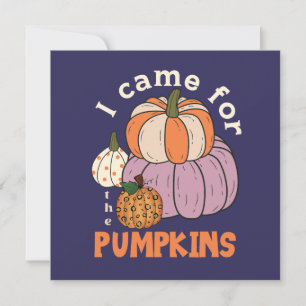 Funny Four Pumpkins Fall