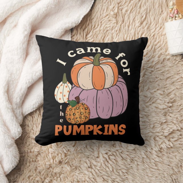 Funny Four Pumpkins Fall Kissen (Decke)