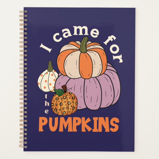 Funny Four Pumpkins Fall Planer (Vorderseite)