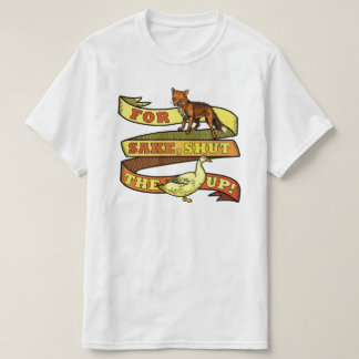 Funny Fox Duck Animal Puff T-Shirt