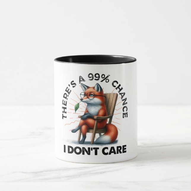 Funny Fox Zitat Tasse (Zentrum)
