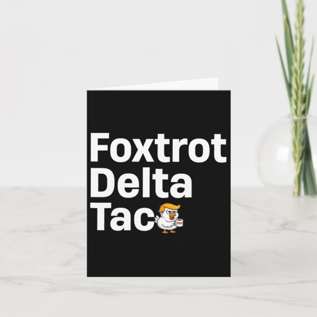 Funny Foxtrot Delta Karte (Vorderseite)