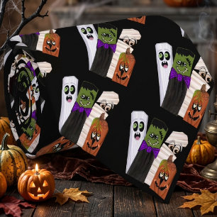 Funny Frankenstein Ghost Pumpkin Invisible Man Krawatte