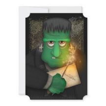 Funny Frankenstein Halloween Party Invitation