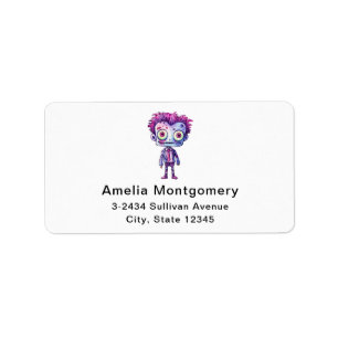 Funny Frankenstein Monster Halloween Fun Address Adressaufkleber