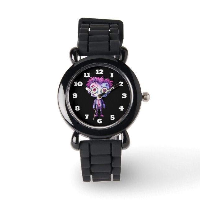 Funny Frankenstein Monster Halloween Spaß Armbanduhr (Vorderseite)