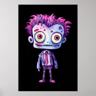 Funny Frankenstein Monster Halloween Spaß Poster