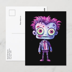 Funny Frankenstein Monster Halloween Spaß Postkarte