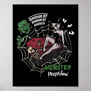 Funny Frankenstein Monster liebt Monster How Hall Poster