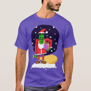 Funny Frankenstein trägt Weihnachten im Weihnacht T-Shirt